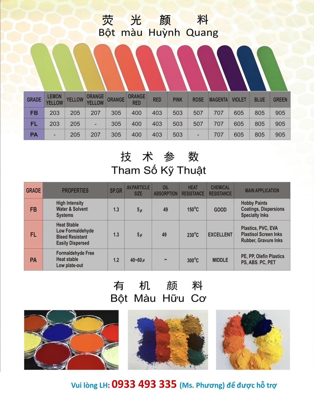 bột màu huỳnh quang panax color bột màu huỳnh quang panax color 0